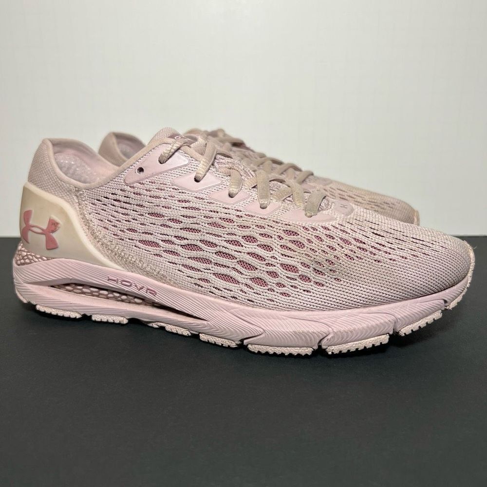 Womens UNDER ARMOUR HOVR Sonic 3 Rose Pink Running Shoes / Size 8